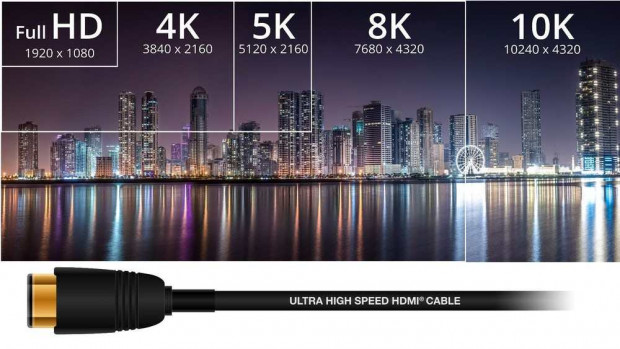 HDMI 2.1 permette di gestire il segnale delle TV 8K a 60 Hertz.